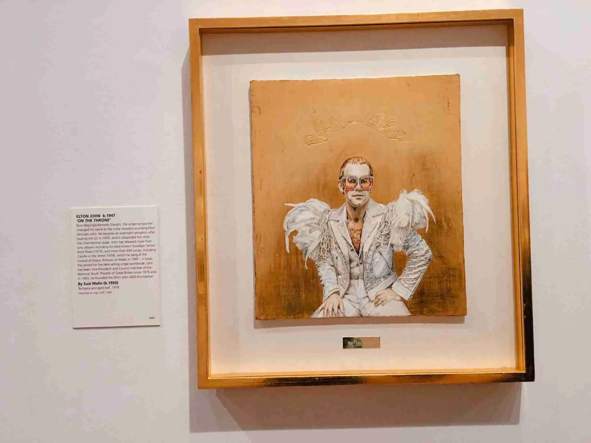Elton John's Portrait in the National Portrait Gallery in London - my personal favourite of London's museums