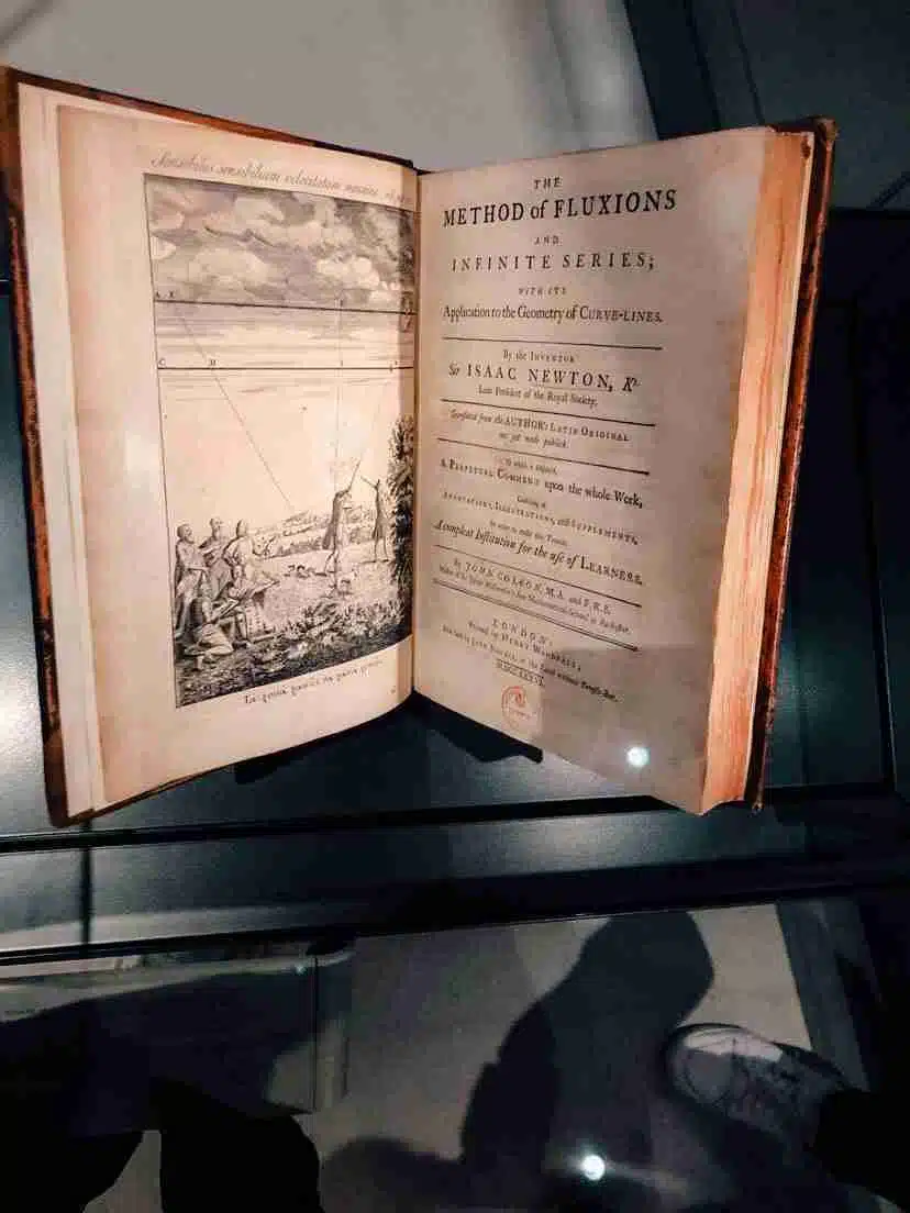 A photo of one of the books on display in the Science Museum in London - my least favourite of London's museums
