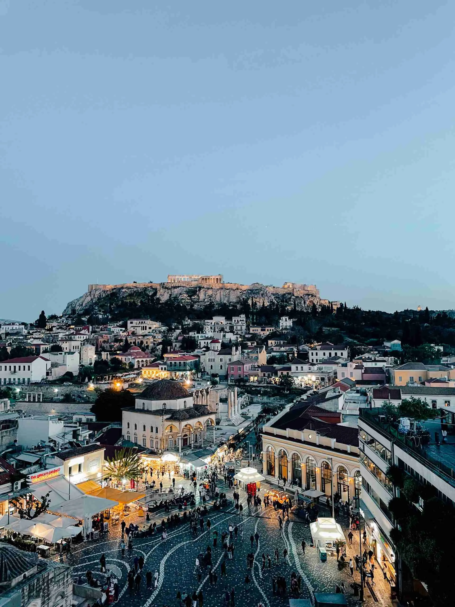 View over looking Athens - visiting during shoulder season comes with its perks like less crowds and more comfortable weather! 