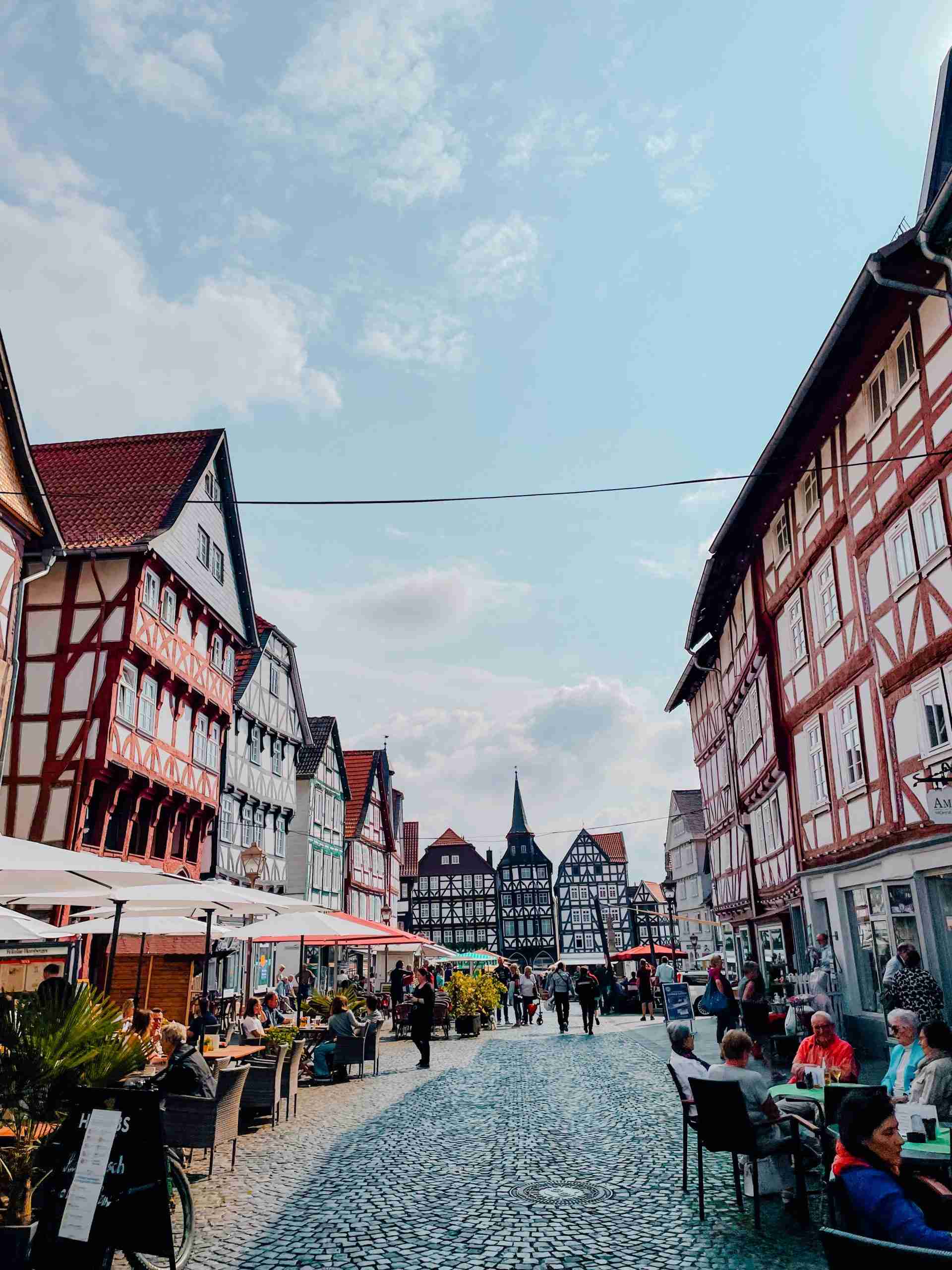 The timber framed houses in Fritzlar one of my favourites on the Fairytale Route