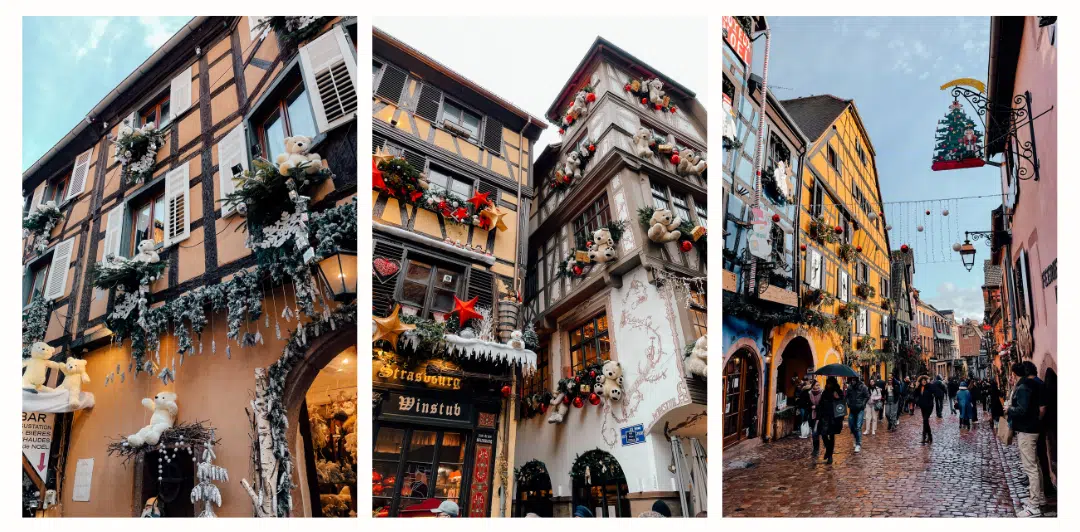 A few photos showcasing the many different decorations found in the villages in Alsace.