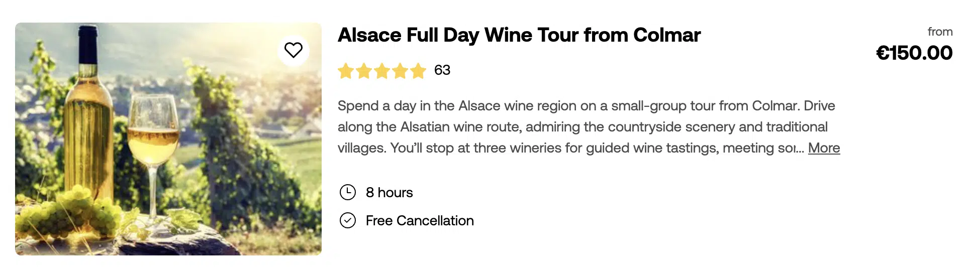 Alsace Full Day Wine Tour from Colmar - Viator 