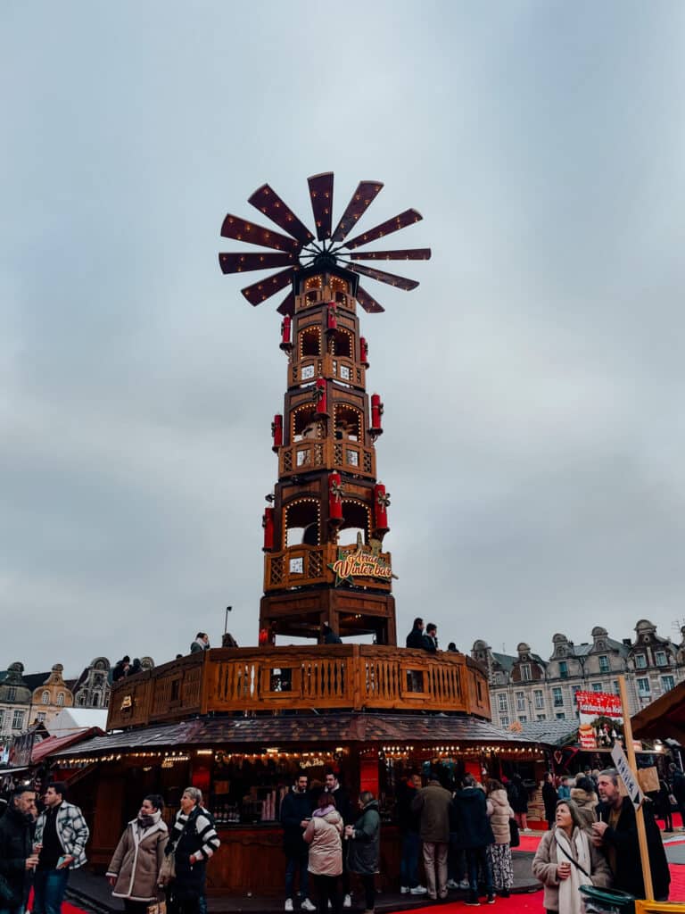 Arras Christmas Market wooden tower